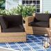 Latitude Run® Larren 16 Piece Outdoor Seat/Back Cushion Acrylic in Black | 4 H x 26.5 W in | Wayfair 65E6059369AA44E4A4F0C00E8061F994