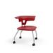 KI Furniture Ruckus Classroom Chair w/ Casters Plastic/Metal in Red/Green | 29.5 H x 28 W x 29 D in | Wayfair RK2100H18NB-NFR-PCY-SX-CHC