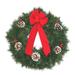 The Holiday Aisle® Pine 24" PVC Wreath Traditional Faux in Green | 24 H x 24 W x 4 D in | Wayfair AEDD26E2DC244B65A8D6D4F7027FE2B0