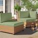 Wade Logan® Babram Outdoor Cushion Cover Acrylic in Pink/Green | 6 H in | Wayfair 282D2613CBB14A4499DC15D8958D8211