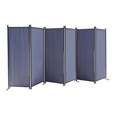 Quick-star - Paravent 6 Teilig 340x165cm Stoff Raumteiler Trennwand Balkon Sichtschutz Stellwand Image