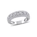 Belk & Co 1.3 Ct. T.w. Lab Created White Sapphire Anniversary Band In Sterling Silver, 6.5