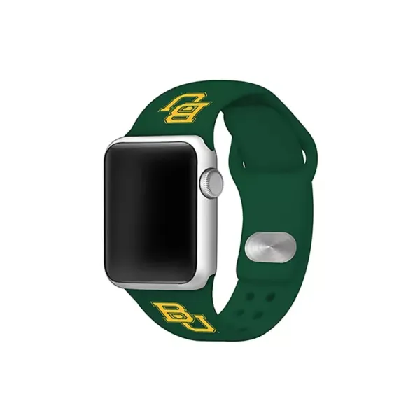 affinity-bands-ncaa-baylor-bears-silicone-42-millimeter-apple-watch-band,-green/