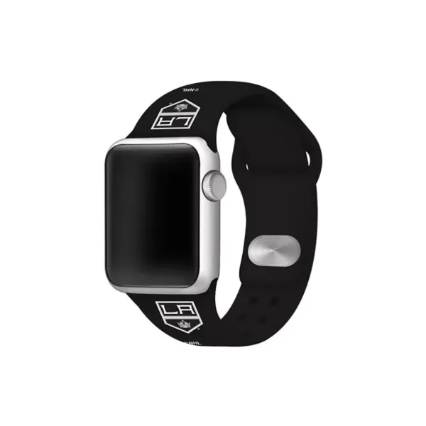game-time®-nhl-los-angeles-kings-silicone-38-millimeter-apple-watch-band,-black,-38-mm/