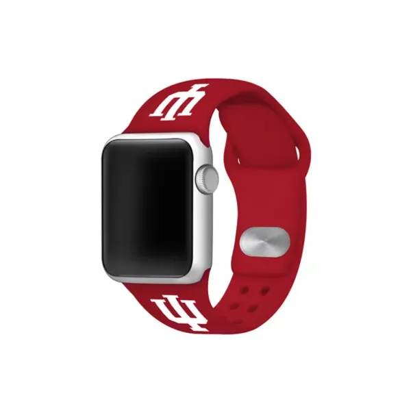 affinity-bands-ncaa-indiana-hoosiers-silicone-apple-watch-band-38-millimeter,-red,-38-mm/