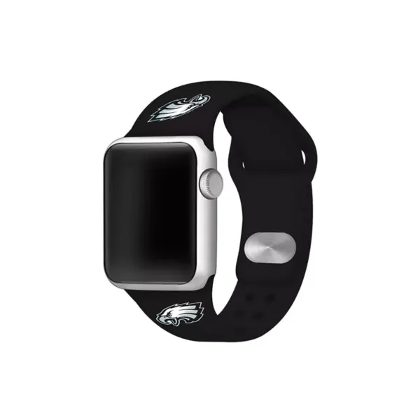 game-time®-nfl-philadelphia-eagles-38-millimeter-silicone-apple-watch-band,-black,-38-mm/
