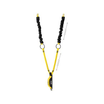 Petzl Absorbica-Y Tie-Back Black/Yellow L015AA00