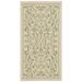 Green 31 x 0.25 in Area Rug - Fleur De Lis Living Galena Stults Floral White Ivory/Indoor/Outdoor Area Rug, Synthetic | 31 W x 0.25 D in | Wayfair