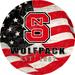 NC State Wolfpack 12" Team Color Flag Sign