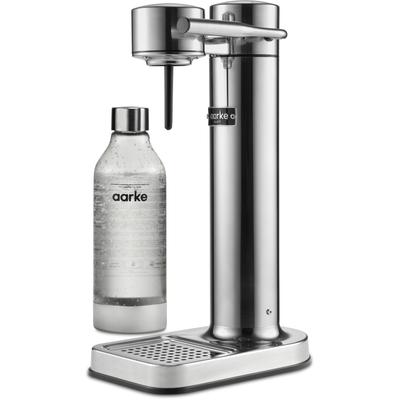 Aarke Wassersprudler Carbonator II, inkl. 1 PET-Flasche silberfarben Küchenkleingeräte Haushaltsgeräte