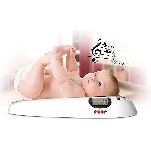 Babywaage mit Musik weiß
