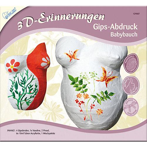 3D-Erinnerungen - Gipsabdruck-Set Babybauch, inkl. Farben