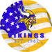 Minnesota Vikings 12" Team Color Flag Sign