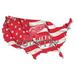 Detroit Red Wings USA Flag Cutout Sign