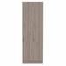 Wade Logan® Plymouth 71-inch Multistorage Kitchen Cabinet w/ 5 Shelves Wood in Gray/Brown | 70.8 H x 23.6 W x 11.8 D in | Wayfair