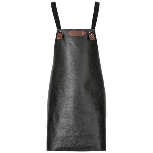 Exner 262 - Kids Leder-Latzschürze Classic, B 40 x L 50 cm : schwarz 100% Leder (NA) Image