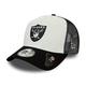 New Era - NFL Las Vegas Raiders Colour Block Trucker Snapback Cap - Schwarz-Weiß Farbe Schwarz-Weiß, Größe One Size