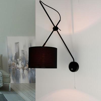 Wandlampe mit Schalter in Schwarz Gold viper flexibel