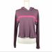 Under Armour Tops | ***Under Armour Purple Long Sleeve Hooded Crop Top | Color: Pink/Purple | Size: M