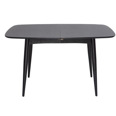 Miliboo - Table à manger extensible rectangulaire en bois noir L130-160 cm nordeco - Noir