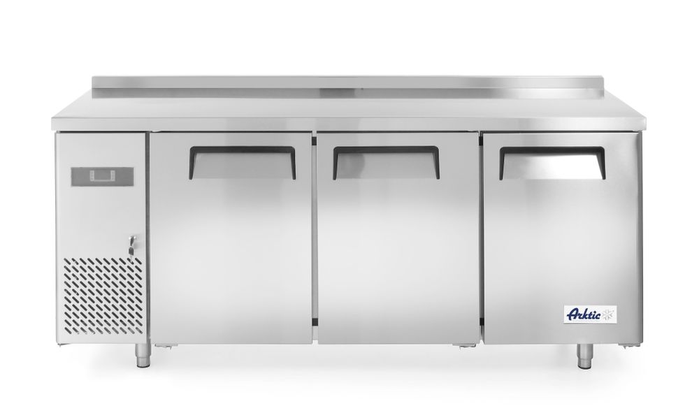 Hendi Arktic Kühltisch mit 3 Türen 3 Böden und Aufkantung 390 Liter 1800x600x886mm Image