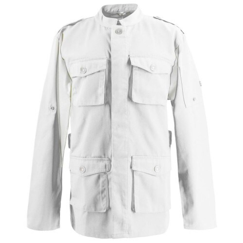 Exner 226 - Kochjacke Parkastyle, langarm, Druckknöpfe : weiß 65% Polyester 35%Baumwolle 220 g/m² 5XL Image