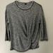 Anthropologie Tops | Anthropologie 3/4 Sleeve Gray Tea With Twist Front | Color: Gray | Size: Xs