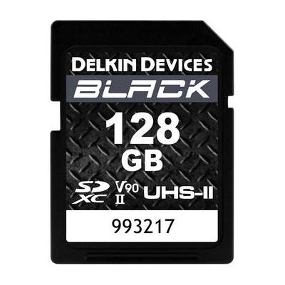 Delkin Devices 128GB BLACK UHS-II SDXC Memory Card DSDBV90128