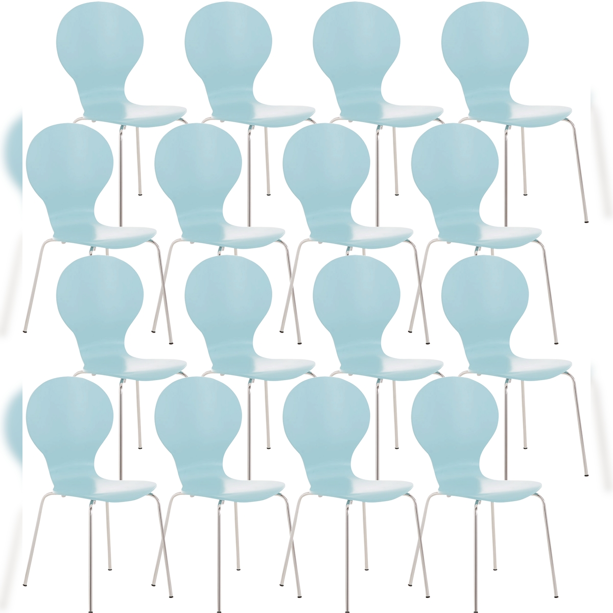 CLP 16 x Stapelstuhl DIEGO hellblau Image