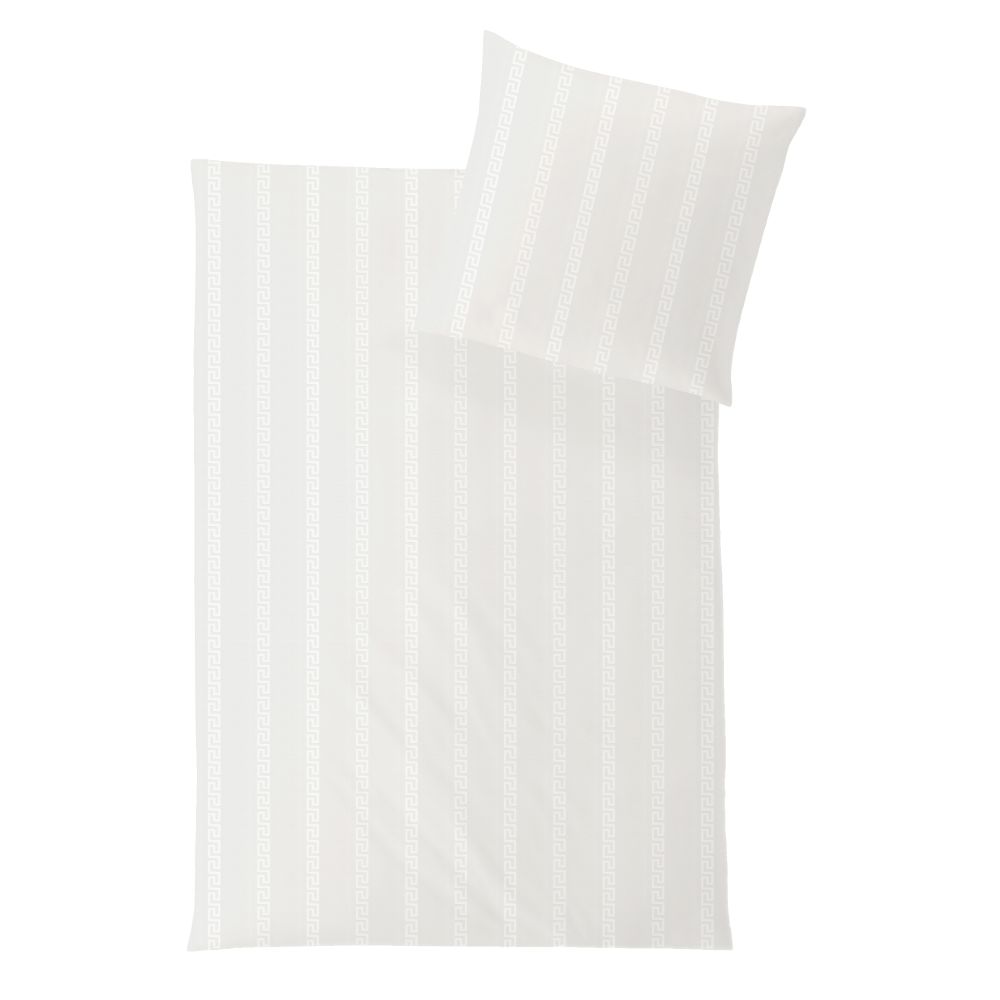 Hefel Luxus »Mäander« Tencel Bettwäsche elfenbein 1500/010 Bettwäsche / 155x220 cm / 80x80 cm Image