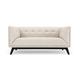 2 Sitzer Sofa BRICK LANE - 2-Sitzer Sofa, Zartes Beige & schwarzes Holz, B156