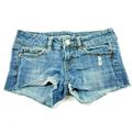 American Eagle Outfitters Shorts | American Eagle Denim Shorts 00 27x3" Ck36 Bs38 | Color: Blue | Size: 00 27x3".