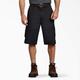 Dickies Men's Loose Fit Work Shorts, 13" - Rinsed Black Size 38 (43214)