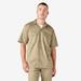 Dickies Men's Short Sleeve Work Shirt - Khaki Size L (1574)