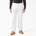Dickies Men's Relaxed Fit Straight Leg Painter's Pants - White Size 38 30 (1953)