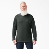 Dickies Men's Cooling Long Sleeve Pocket T-Shirt - Hunter Green Heather Size M (SL600)