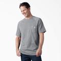 Dickies Men's Cooling Short Sleeve Pocket T-Shirt - Heather Gray Size 2Xl (SS600)