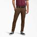 Dickies Men's Skinny Fit Double Knee Work Pants - Timber Brown Size 42 34 (WP811)