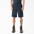 Dickies Men's Big & Tall Loose Fit Flat Front Work Shorts, 13" - Dark Navy Size 48 (42283)