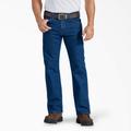 Dickies Men's Flex Active Waist Regular Fit Jeans - Rinsed Indigo Blue Size 30 32 (DD800)