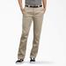 Dickies Women's Flex Slim Fit Pants - Desert Sand Size 8 (FP776F)