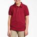 Dickies Kids' Piqué Short Sleeve Polo, 4-20 - English Red Size XS (KS4552)