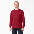 Dickies Men's Big & Tall Heavyweight Long Sleeve Pocket T-Shirt - English Red Size 2 (WL450)