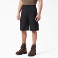 Dickies Men's Flex Relaxed Fit Cargo Shorts, 13" - Black Size 30 (WR557)