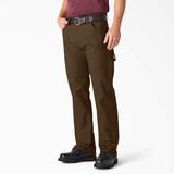Dickies Men's Relaxed Fit Heavyweight Duck Carpenter Pants - Rinsed Timber Brown Size 36 30 (1939)