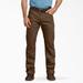 Dickies Men's Regular Fit Duck Pants - Stonewashed Timber Brown Size 30 (DP803)