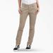 Dickies Women's Slim Fit Pants - Rinsed Desert Sand Size 10 (FP513)