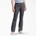 Dickies Women's Flex Slim Fit Bootcut Pants - Charcoal Gray Size 6 (FP121)