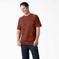 Dickies Men's Cooling Short Sleeve Pocket T-Shirt - Red Rock Heather Size 2Xl (SS600)