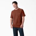 Dickies Men's Cooling Short Sleeve Pocket T-Shirt - Red Rock Heather Size 3 (SS600)